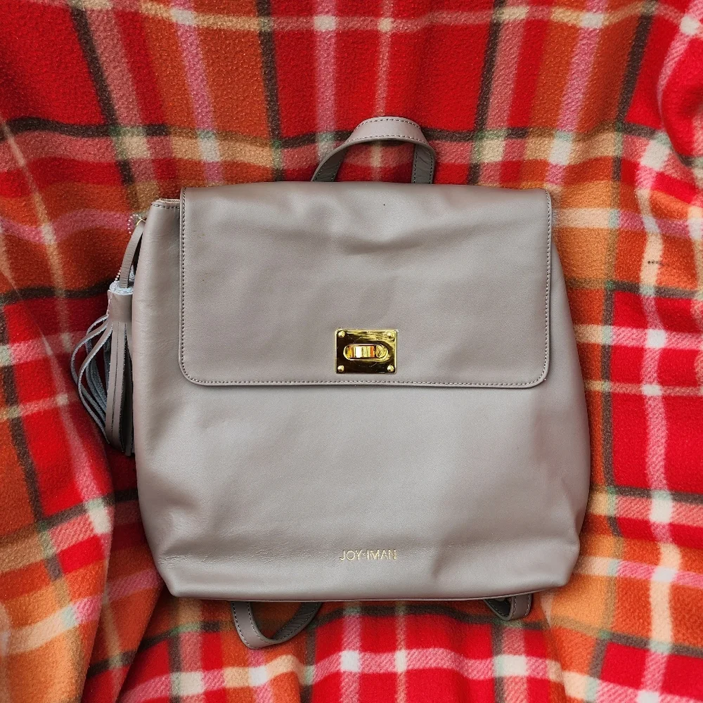 Joy & Iman Tassel Chic Leather Backpack